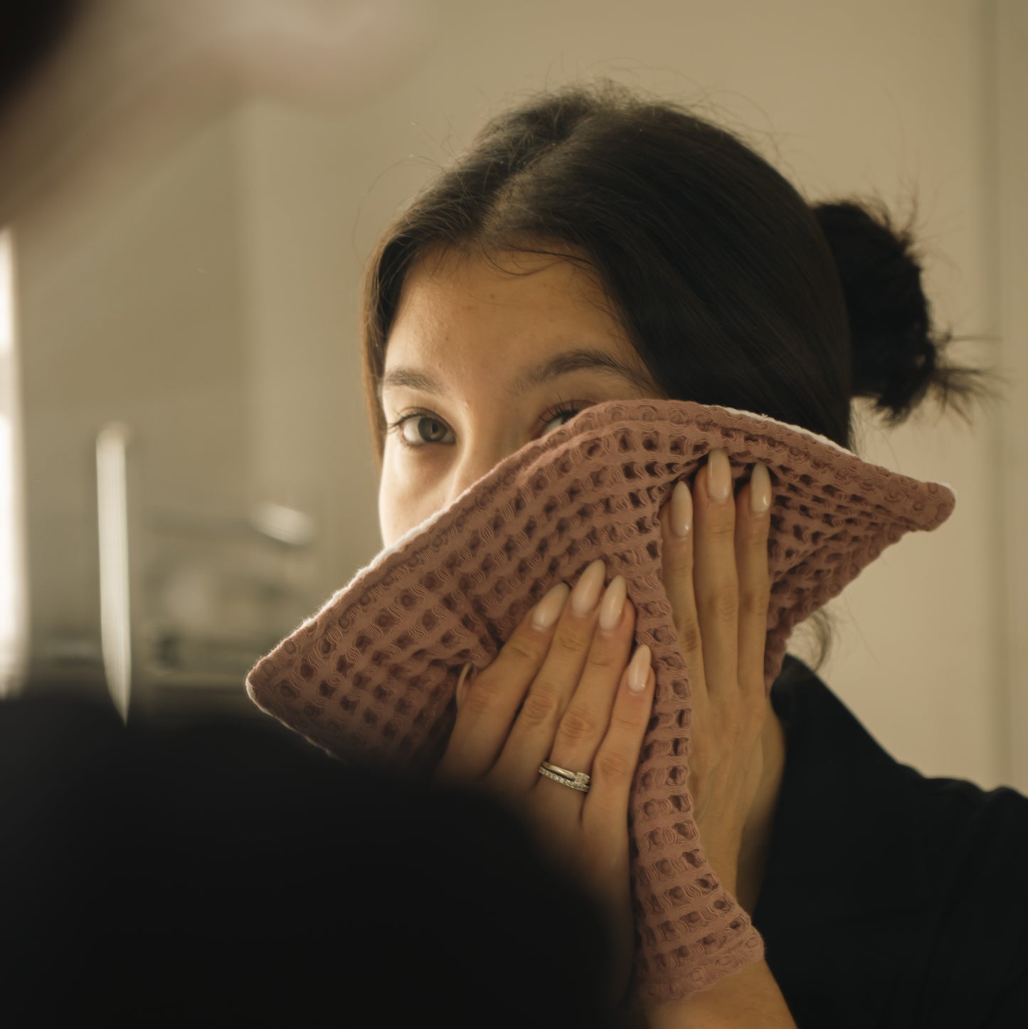 4 Serviettes Visage + Panière
